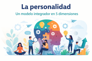 Ilustración del modelo integrador de la personalidad en cinco dimensiones